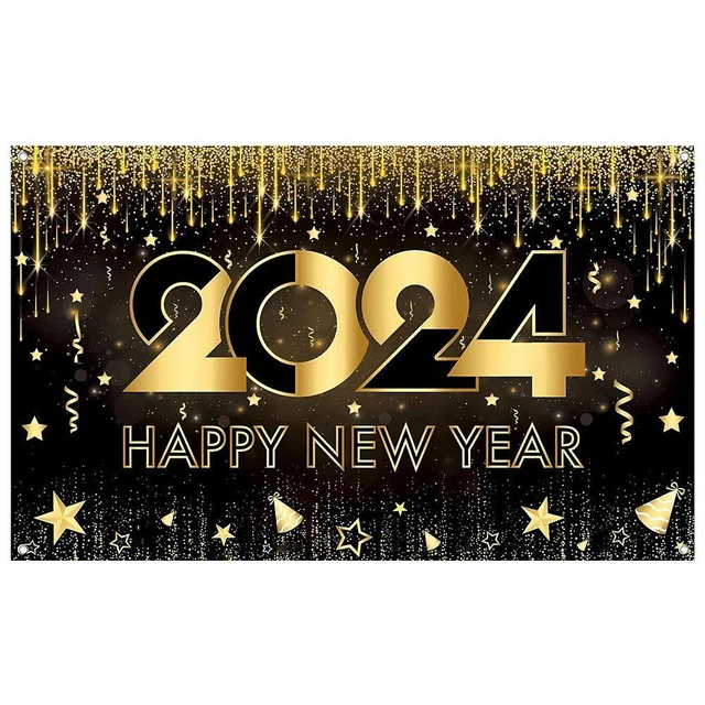 MERRY CHRISTMAS HAPPY New Year 2024 Backdrop Banner Photography Home