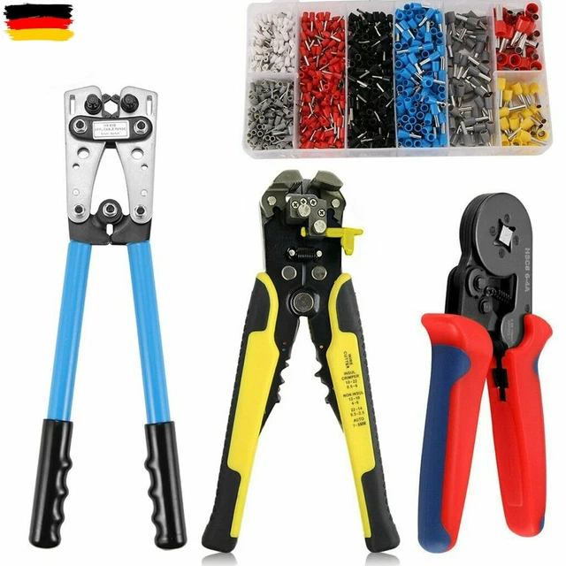 Crimpzange Kabelschuhzange Set Mit 5 Wechselbaren - YNMFZ