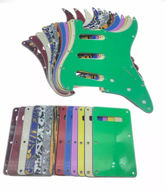 Pickguard et plaque arrière 11 trous ST guitare SSS pour Fender Strat Stratocaster