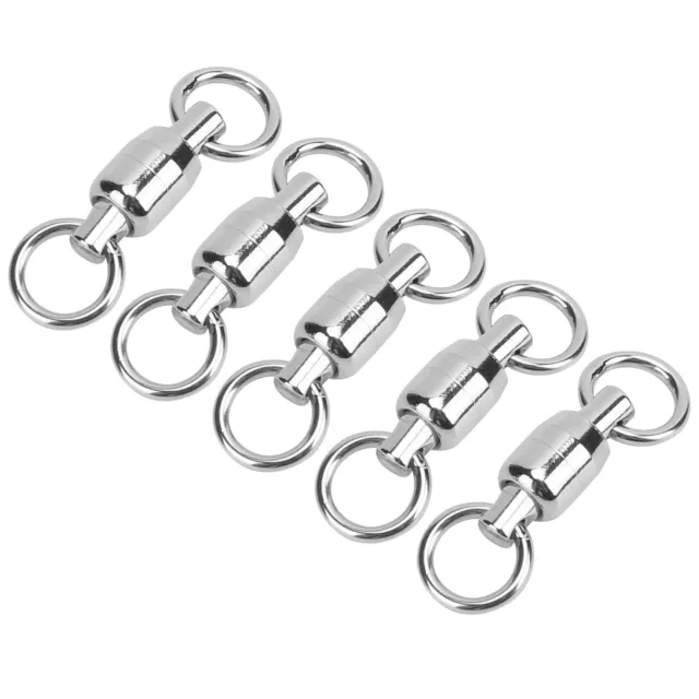 (4)5PCS TwoWay Stainless Steel Bearing 8Shaped Connector Fishi