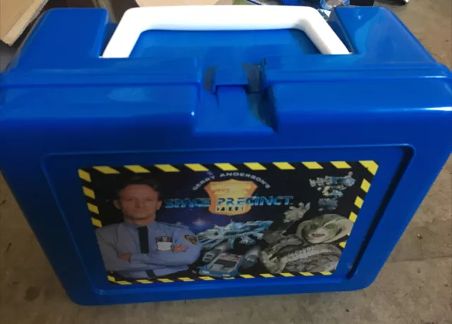 Vintage Space Precinct 1991 Blue Lunchbox + Flask Gerry Anderson