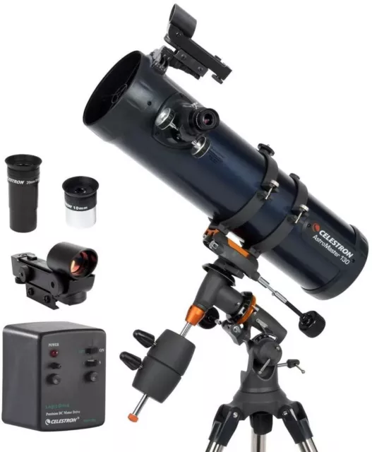 CELESTRON AstroMaster 130EQ-MD (Motor Drive) Télescope 130/650mm Newton