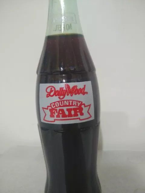 1993 DollyWood 12 oz Country Fair Coca Cola Coke Bottle unopened