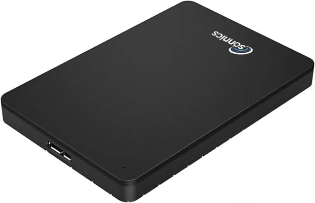 Sonnics 500GB Black External Portable Hard drive USB 3.0 Compatible with Window