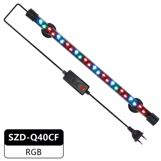 Submersible Aquarium Underwater LED Light Waterproof Fish Tank Lamp+ Switch