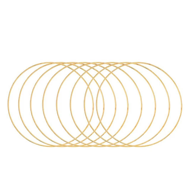 10 Pcs Dream Catcher Hoop Craft Hoop Rings Flower Arrangement Crafts
