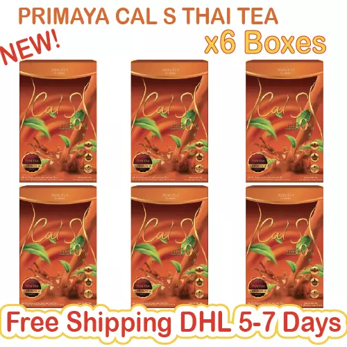 6x PRIMAYA Cal S Thai Tea 0% Sugar Low Calories Weight Loss & Control Slim Diet