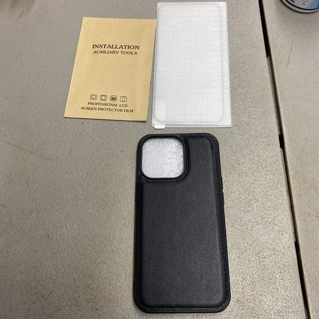 Shockproof Slim Leather Case For iPhone 13 Plus Pro Max Cover Black New