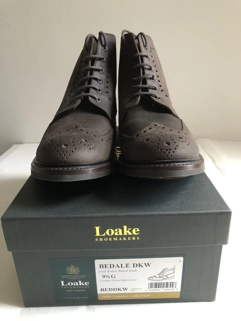 loake black suede boots