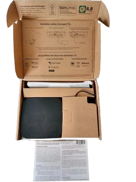 Box Android TV SFR Connect V3 Par Sagemcom - Neuf Sous Blister - Wi-Fi 6, 4K, 16 Go - Envoi Rapide