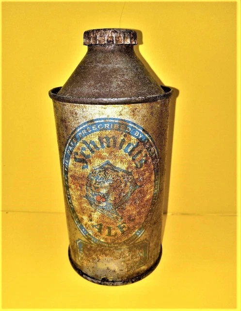 Off grade Schmidt's Ale Cone Top PA Beer Can. Nice!