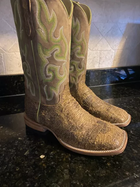 Capitan 'By LANE'  "Cheyenne"  Sq Toe  9.5EE New!  Distressed Cowboy Boots