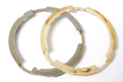 Crown Two plastic movement holders for Seiko 6309A automatic watch-16358 crown at 3 