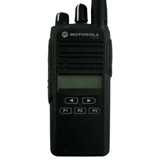 Motorola CP185 Radio 16Ch Two Way Radio AAH03KEF8AA7AN With Antenna