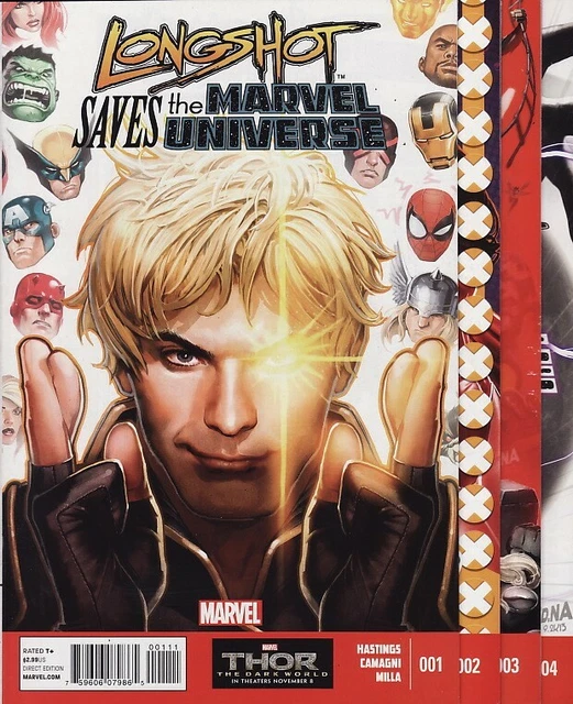 LONGSHOT SAVES THE MARVEL UNIVERSE #1,2,3,4 SET Comics Avengers X-Men Hulk Thor