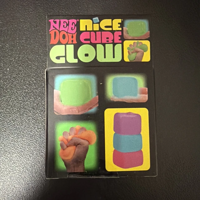 O Ringe Needoh ORANGE NEEDOH NICE Cube Glow Squeeze Schylling Super Solid Squish NEW ...