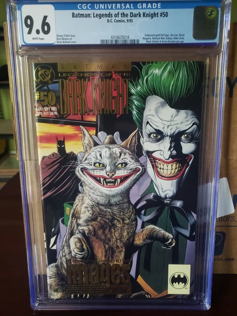 Batman Legends of the Dark Knight #50 CGC 9.6 1993 Joker Embossed Batman Legends of the Dark Knight #50 CGC 9.6 1993 Joker Embossed