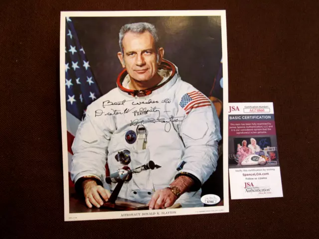 Deke Slayton Donald Nasa Mercury 7 Apollo Astronaut Signed Auto 8 X 10 Litho Jsa