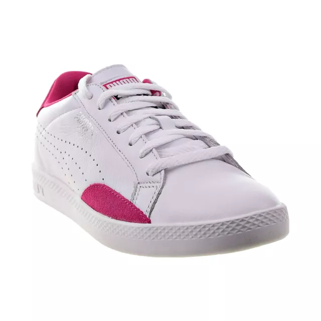 Puma Match Lo Basic Sports Women's Shoes Puma White-Fuchsia Purple 357543-20 2