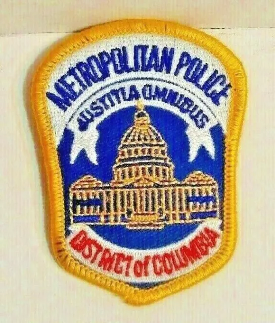 WASHINGTON DC DISTRICT OF COLUMBIA METROPOLITAN POLICE   iron on patch 3 inch
