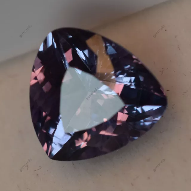 4.10 Ct Natural CERTIFIED Alexandrite Color-Change Trillion Shape Loose Gemstone