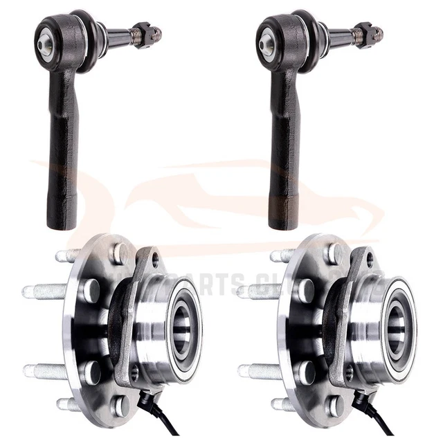 Fits Avalanche Sierra Tahoe Yukon 2 x Wheel Hub Bearing 2 x Outer Tie Rods Kit