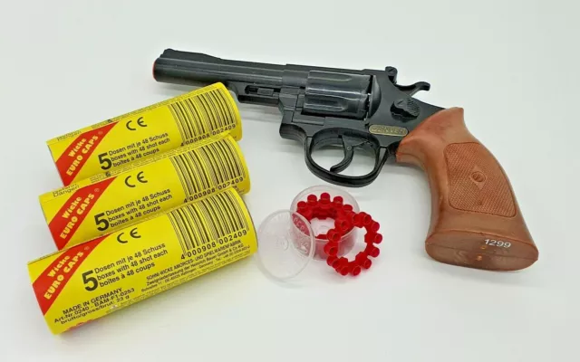 Sohni-Wicke 12-Schuss Revolver Denver + 720 Schuss Munition Pistole Fasching