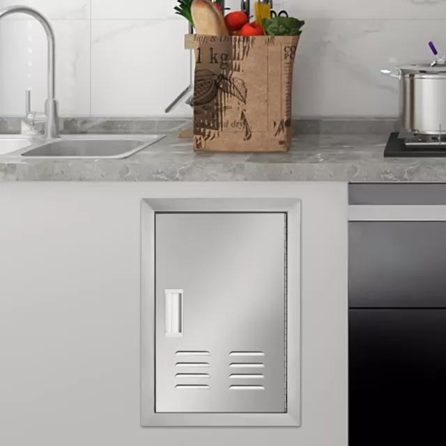 Outdoor Kitchen Door Stainless Steel BBQ Island Components Access Single Door