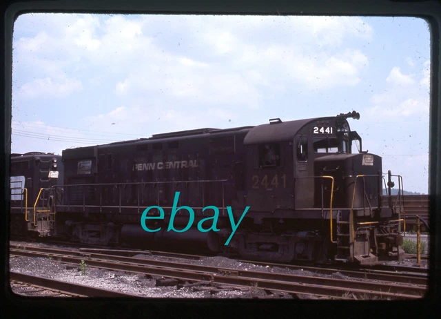 Orig Slide Penn Central PC #2441 Alco C425 1976