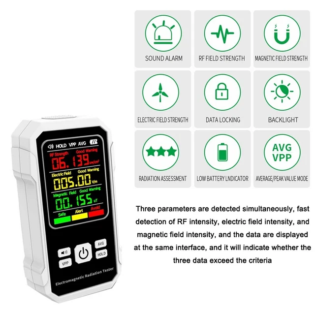 Tre Parameter Elettromagnetico Radiazione Rilevatore for Salute E Ambiente