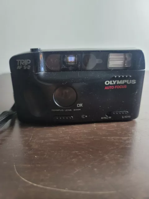 #AG) Olympus Auto Focus Trip AF S-2 35mm Film Camera 34mm Lens Point & Shoot