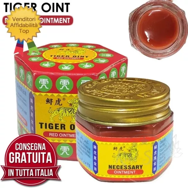 1 Barattolo 20g Balsamo di Tigre Pomata Crema Unguento Eucalipto Balsamico Rosso