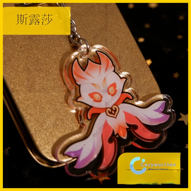 Anime Genshin Impact Cosplay Sorush Q Versions Acrylic Keychain Pendant Keyring