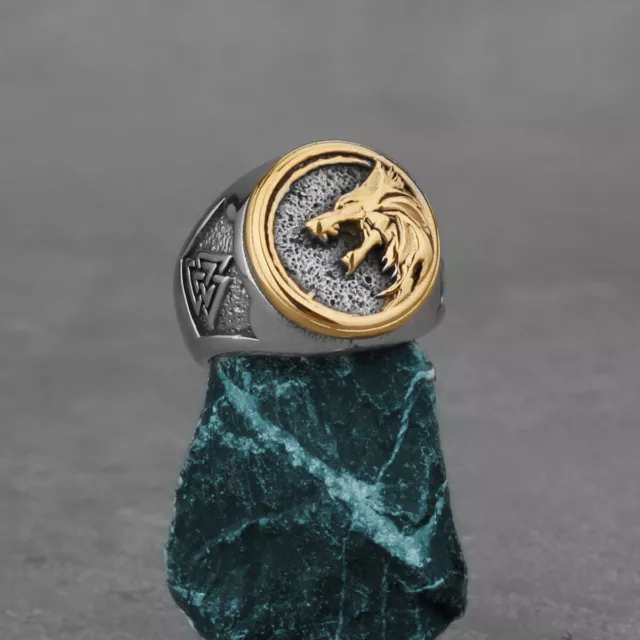 Nordic Viking Stainless Steel Ring For Men's