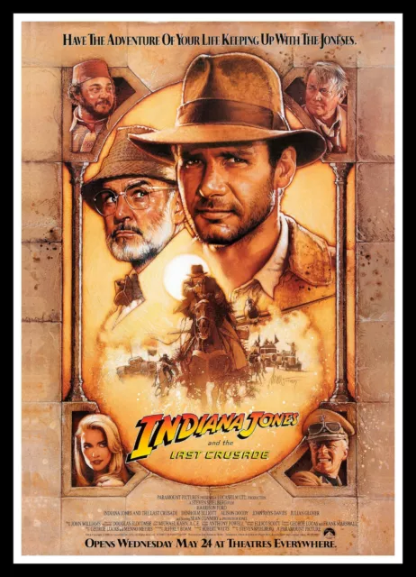 Indiana Jones And The Last Crusade Movie Poster Print & Unframed Canvas Prints