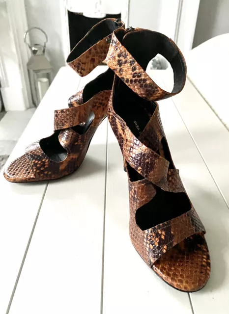 Snake print deals shoes zara