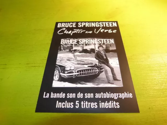 Bruce Springsteen - Chapter And Verse !! Rare French  Flyer!!!!!!!!!!!