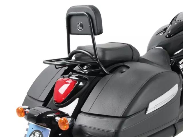 Suzuki C1500T Intruder Sissybar with Luggage Rack - Black HEPCO & BECKER 2013-16