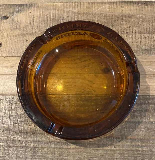 Stella Artois Brown Glass Ashtray Pre Owned