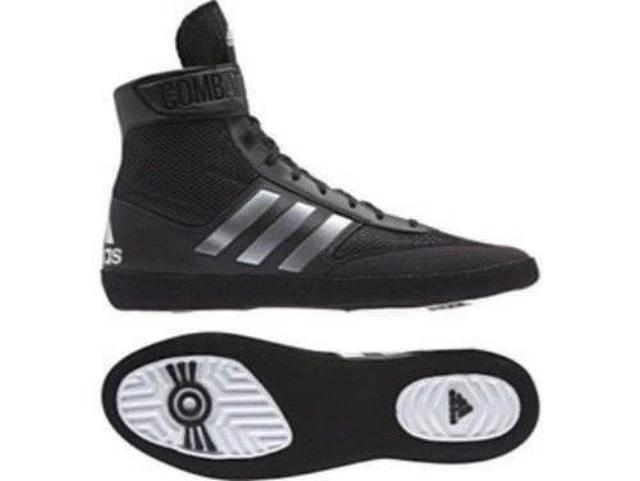 Adidas Combat Speed 5 Wrestling Boots Adult Boxing Shoes Mens Black Ring Trainer