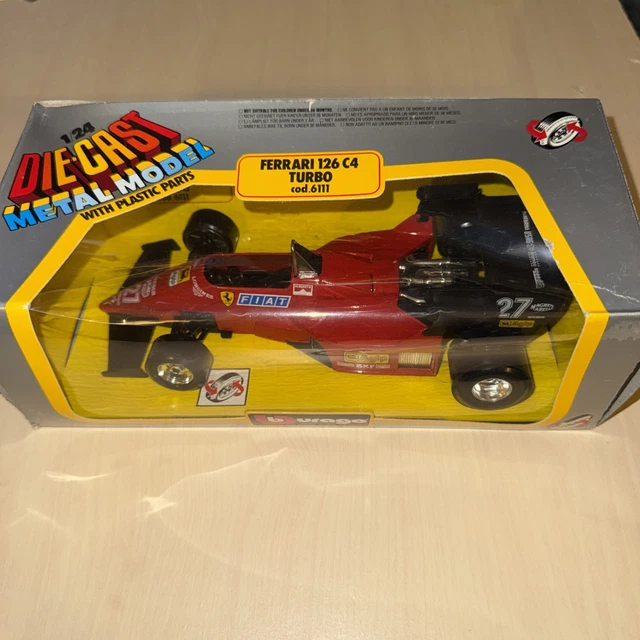 Burago 1/24 - Ferrari 126 C4 Turbo - G.Berger - F1 1984