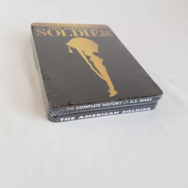 The American Soldier The Complete History US Wars 4 DVDs Metal Case PBS Sealed 2