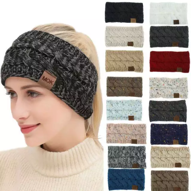 Headband Ladies Knitted Turband Hairband Hair Accessories Winter Warm Head Wrap