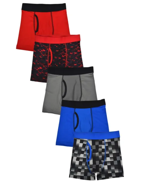 Athletic Works Boys Boxer Briefs Underwear 4 Pack Multicolor Size S/CH 6-7  NWOT