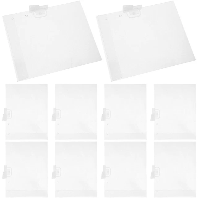 10 pz Insegna in plastica Porta etichette prezzo etichetta merce Insegna display