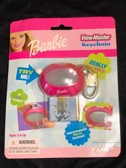 Barbie ViewMaster Keychain Basic Fun 2000 NOS in Package