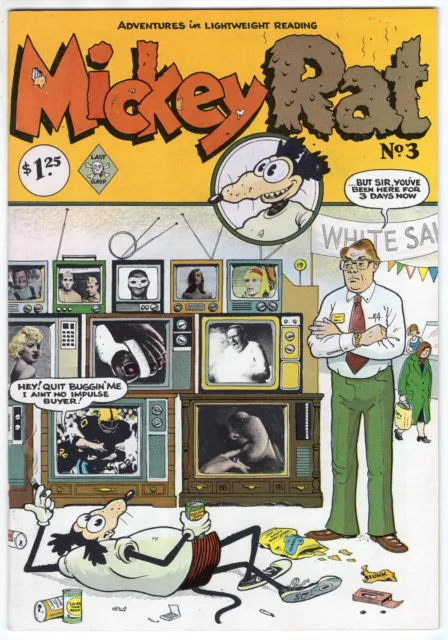 Mickey Rat #3 1980 1st Printing ~ Underground Comic Comix ~ Robert Armstrong 125