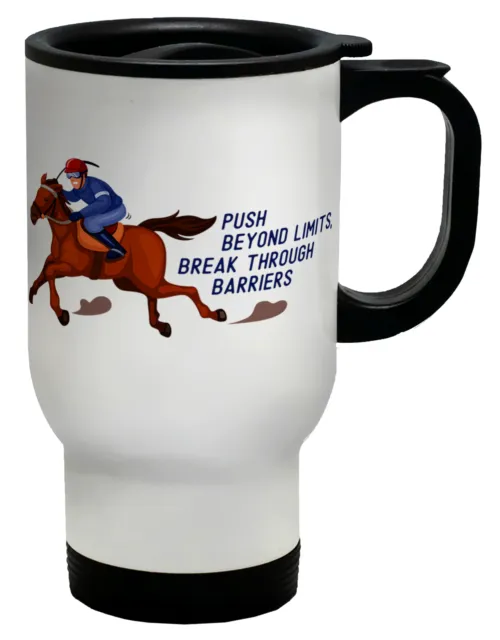 Horse Riding Travel Mug Equestrian Rider Racing Cup Gift