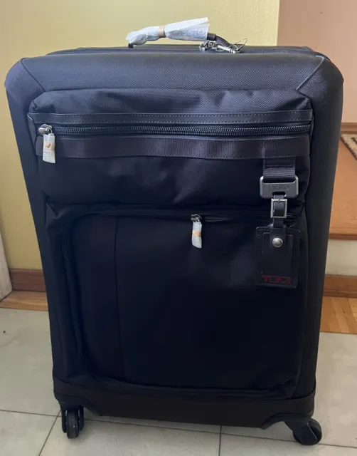 NWT - TUMI Alpha Short Trip Expandable 4 Wheeled Black/Brown 26” Luggage