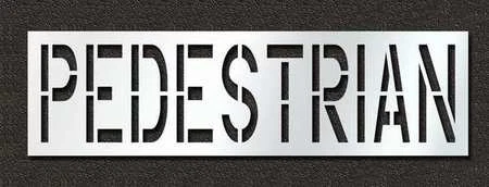 RAE STL-116-72425 Pavement Stencil,Pedestrian,24 in